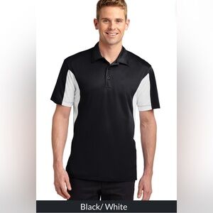 Black and White Men's Polo Shirt sz 2xl